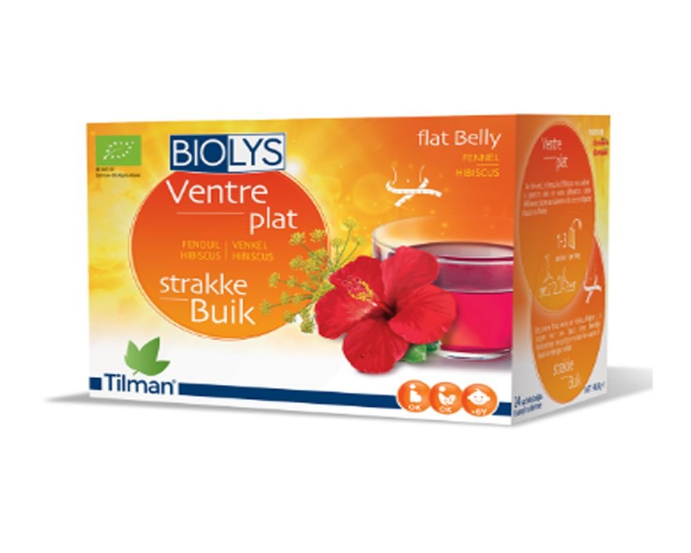 Infusion Ventre plat bio (fenouil - hibiscus) - Biolys - 24 sachets