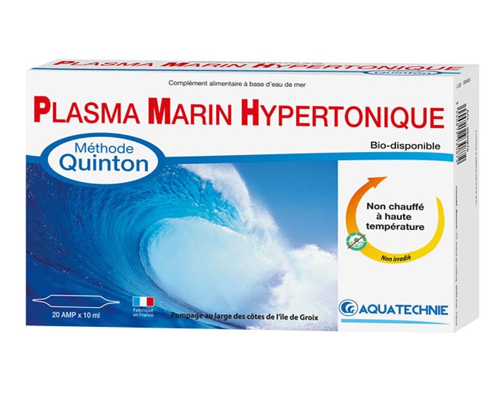 Quinton - Hypertonic buvable Plasma MARIN- Lot de 2 x 30 ampoules