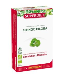 straal nood natuurkundige Organic Ginkgo Biloba: Circulation / memory (20 ampoules) Super Diet
