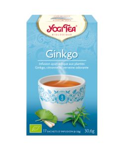 Ginkgo - Infusion ayurvédique Bio - Yogi Tea - 17 sachets